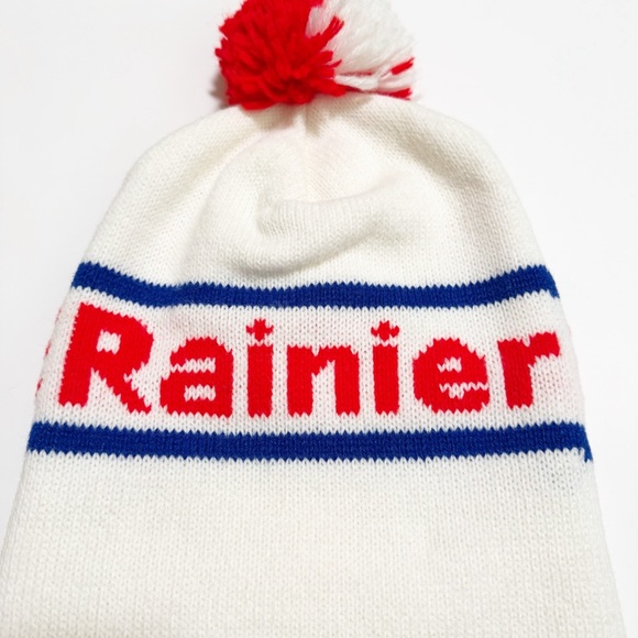 Vintage 80s Rainier Pom Beanie - Picture 4 of 6